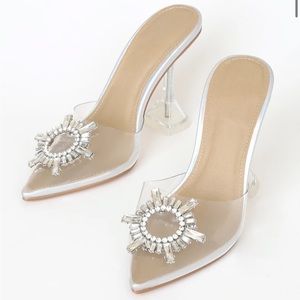 Midnight Light Nude Pointed-Toe Heels